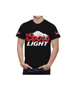 Coors Light   Beer Black T-Shirt, High Quality, Gift Beer Shirt - £25.01 GBP