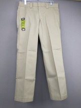 Dickies WP873 Men&#39;s Slim Straight Work Pant Color Khaki 30x32  NEW NWT  2064-67 - £20.70 GBP