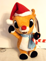 Animated Rudolph the Red Nosed Reindeer Musical Dancing 11&quot; Plush - £15.13 GBP