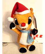 Animated Rudolph the Red Nosed Reindeer Musical Dancing 11&quot; Plush - £15.84 GBP