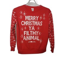 HOME ALONE Merry Christmas Ya Filthy Animal Sweatshirt Size Large - £17.13 GBP