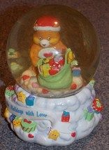 2003 Care Bears Fill The Holidays With Love Musical Snow Globe - $44.99