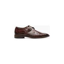 Stacy Adams Rapino Plain Toe Monk Strap Shoes Animal Print Cognac 25637-221 image 3