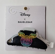 Disney X Baublebar Rainbow Crystal Mickey Claw Hair Clip - £14.19 GBP