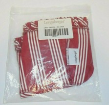 Longaberger Pinecone Basket Liner ONLY Red Stripe New 2649217 - £14.07 GBP