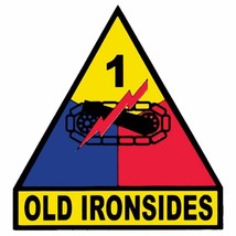 1st Armored Division Decal - Veteran Owned Business - £3.50 GBP