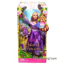 Year 2007 Barbie The Island Princess Doll Caucasian MAIDEN L1147 in Purple Dress - £43.35 GBP