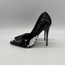 Ava &amp; Aiden Black Sequinned Sexy Sky High Stiletto Pumps Women’s Size 5 M - £38.95 GBP