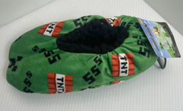 Snuggle Toes Minecraft Slipper Socks Boys&#39; Size S/M- New W Tags - £5.78 GBP