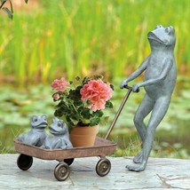 SPI Home San Pacific 34550 Frog Family with Wagon Planter - £197.35 GBP