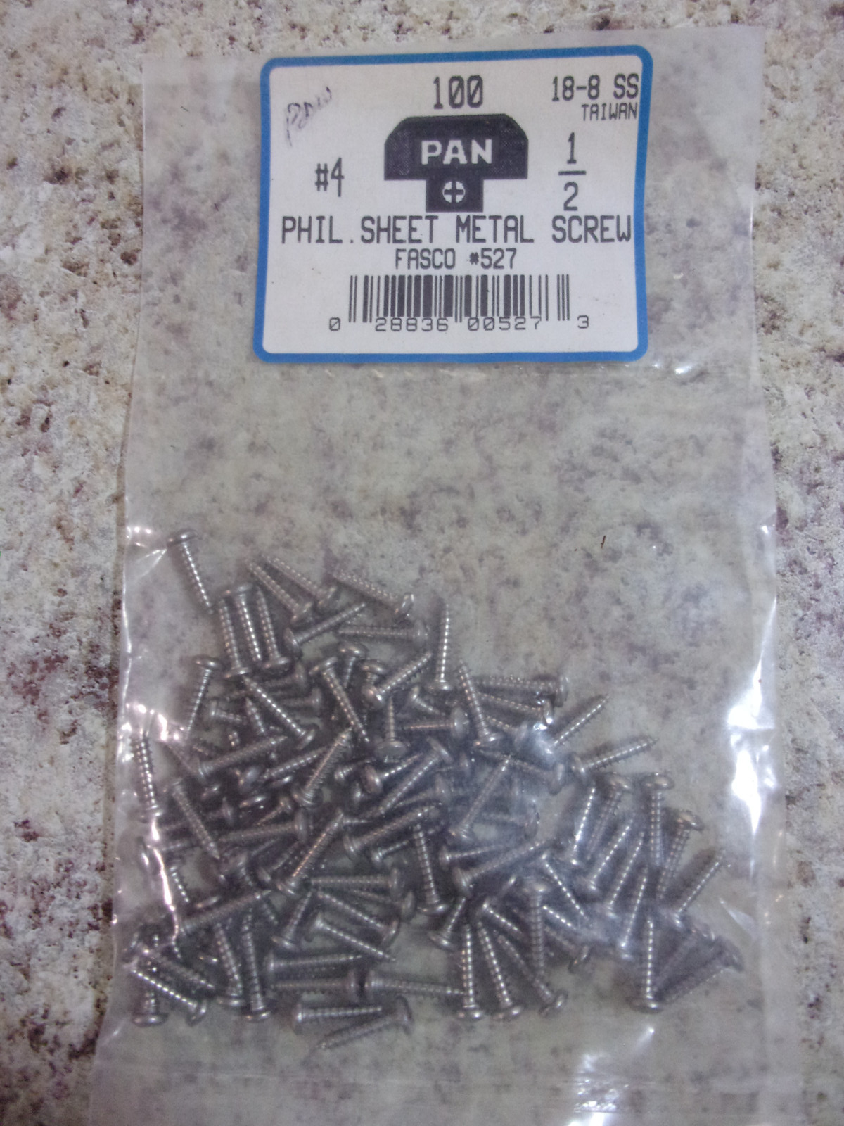 Tapping Metal Screws Pan Head Phillips Drive Stainless Steel #4 x 1/2 &quot; ... - $11.87