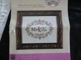 2011 Artiste MR. &amp; MRS. BLACK EMBROIDERY Kit - Design 11 11 1/4&quot; x 1/4&quot; ... - £9.48 GBP