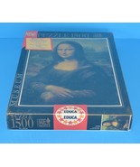 Games/Puzzles-Mona Lisa 1500 Piece Jigsaw Puzzle Educa Fix It Museum Ser... - $27.00