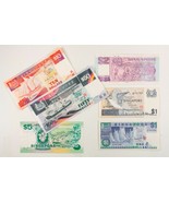 1976-1994 Singapur Notes. 6 Nota Lot. XF - Au - $179.81 CAD