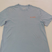 Columbia PFG Men's Light Blue Crewnec Short Sleeve Cotton Tee T-Shirt Size Large image 5