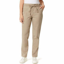 Gloria Vanderbilt Women&#39;s Ready To Go Pull On Chino Regular Pants 10 Hazelnut - £31.31 GBP