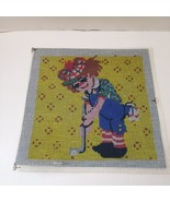 Raggety Andy Playing Golf Needlepoint Canvas Tina of California 12&quot; x 12... - £30.99 GBP