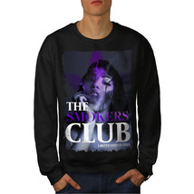 Wellcoda Smokers Club Cool Mens Sweatshirt, Marijuana Casual Pullover Jumper - £24.19 GBP+