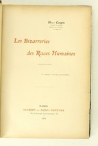 Antique Book 1905 Paris Henri Coupin Les Bizarreries des Races Humaines ... - £155.42 GBP