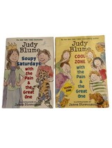 2 Judy Blume Paper Back Books Soupy Saturdays &amp; Cool Zone W/ The Pain Great One - $8.42