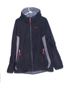 Nike Gray And Black Reversible Men&#39;s Hooded Jacket Size Large - $30.00