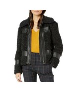 1. State Womens S Rich Black Pockets Faux Shearling Collared Bomber Jack... - £53.01 GBP