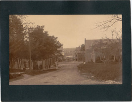 Belfast, Maine Antique 9x7 Cabinet Photo Looking Down Main St., ca. 1880s - £36.08 GBP
