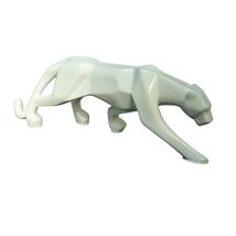 Hastapratha White Panther Resin Showpiece for Home Decor - $19.60