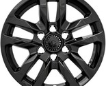 ONE 2019-2022 CHEVROLET SILVERADO 1500 # IMP-432BLK 18&quot; GLOSS BLACK WHEE... - $36.99