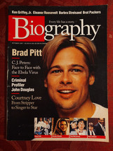 BIOGRAPHY October 1997 Brad Pitt Brooke Shields Courtney Love Ken Griffey, Jr - £7.89 GBP