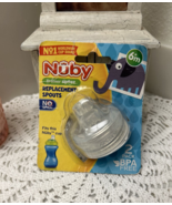 Nuby Trainer Sipeez Replacement Spouts 2 Pack No-Spill Soft Silicone - $12.91 CAD