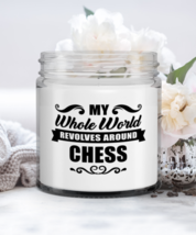 Funny Candle For Chess - My Whole World Revolves Around - 9 oz Hand Poured  - £15.65 GBP