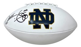 Raghib Cohete Ismail Firmado Notre Dame Wilson Logo Fútbol Bas - £100.78 GBP