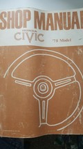 1978  Shop Manual Honda Civic Model Automotive Repair Manual Print  in J... - $55.00
