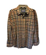 Pendleton Men’s M Red White Blue Check Long Sleeve Button Down Wool Shirt - £36.98 GBP