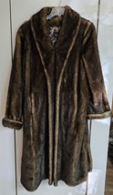 Womens L Dennis Basso Faux (Mink) Fur Coat Jacket - $1,482.43 MXN