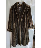 Womens L Dennis Basso Faux (Mink) Fur Coat Jacket - $1,464.81 MXN