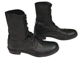 Ann Demeulemeester Black Leather Lace Up Boots IT 40 Italy w Box Dust Bags image 6