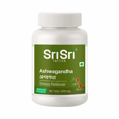 Sri Sri Tattva Ashwagandha 500mg Tablet -60 Tablets - $14.55