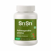 Sri Sri Tattva Ashwagandha 500mg Tablet -60 Tablets - $14.55