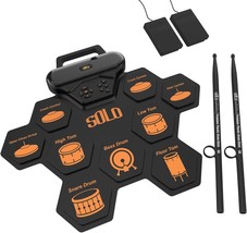 Children&#39;S Christmas And Birthday Gifts Include An Electronic Drum Set W... - $77.92