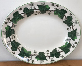 Vintage Wedgwood Etruria Napoleon Ivy Porcelain Oval Serving Platter Tra... - $86.99