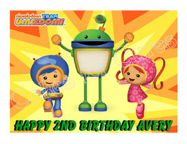 Team UmiZoomi edible cake topper image frosting sheet party decoration - £8.00 GBP