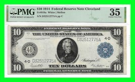 FRN 1914 $10 Cleveland District FR 919A PMG Choice VF35 Very Fine - £311.49 GBP