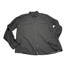 Marc Anthony Luxury Shirt Men 2XL Black Polka Dot 100% Cotton Slim Fit Button-Up - £24.28 GBP