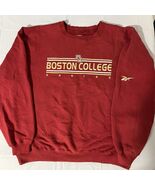 Vintage Reebok Boston College Burgundy Pullover Crewneck Sweatshirt XL M... - €24,60 EUR