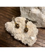 Vintage Look Bronze Cooper Color Steampunk Dangle Earrings Handmade NEW - $15.84