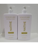 2pk Native Autumn Air &amp; Amber Moisturizing Lotion Set 16.5oz - $405.79 MXN