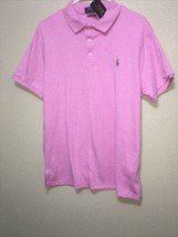  Polo Ralph Lauren Men’s Polo Shirt Custom Slim Fit HAMPT PINK SZ L NEW ... - £73.13 GBP