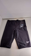 Speedo PowerFlex Eco Boys Black Elastic Waist Swimsuit Jammer Size 26 YTH - £21.93 GBP
